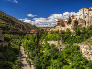 View to the San Pablo bridge, Cuenca, Spain