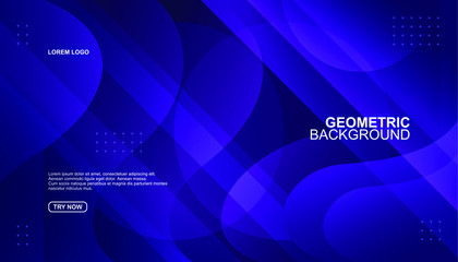 Creative geometric background. Trendy gradient shapes composition. Eps10 vector.