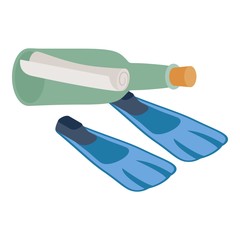 Summer vacation icon. Isometric illustration of summer vacation vector icon for web