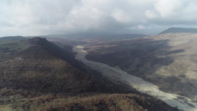 View from the top of Bazarduzu, Azerbaijan.