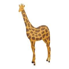 Obraz premium Giraffe icon. Isometric of giraffe vector icon for web design isolated on white background