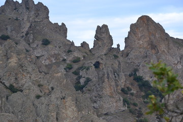 the mountains
