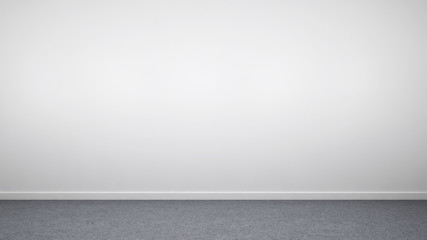 Large luxury modern minimal bright interiors room mockup illustration 3D rendering