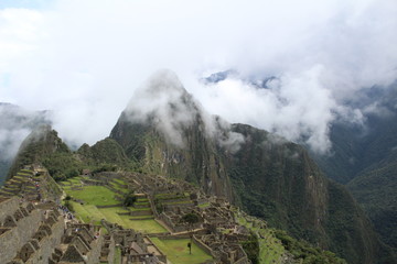 mountain landscape with clouds