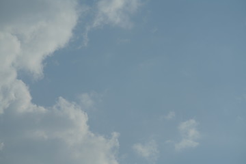 Wolken am Himmel ohne Kondensstreifen