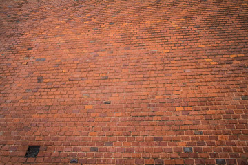 Brick wall in close up