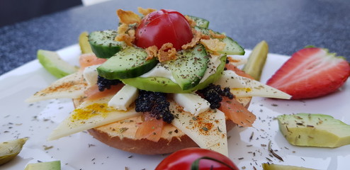 salad with feta cheese breakfast