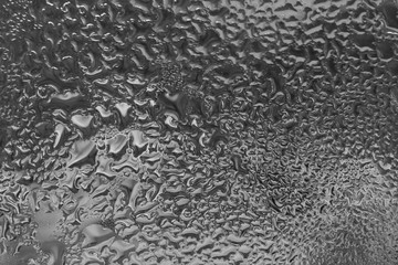 Water drops. Raindrops close up. Raindrops on the glass.