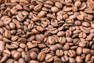 roasted coffee beans background