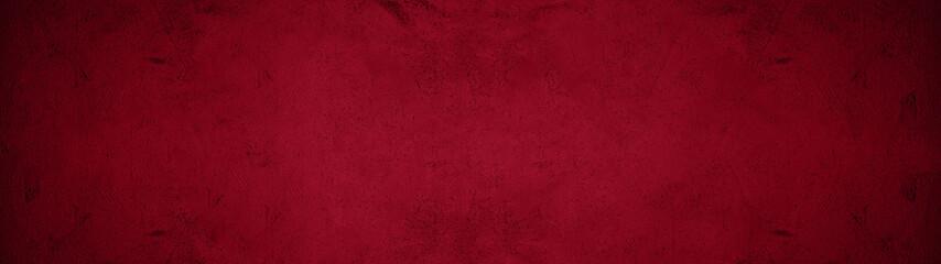 Abstract dark red concrete stone paper texture background banner panorama, trend color 2020