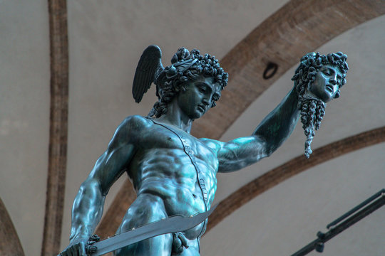 Statue of Perseus with head of Medusa in Florence