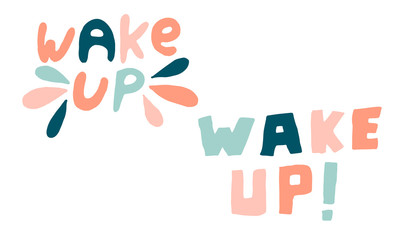 Hand drawn calligraphy coffee. Good morning lettering. slogans. vector illustration