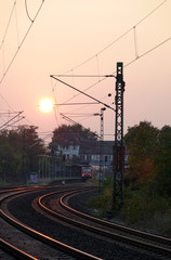 Abend am Bahnhof Darmstadt Nord