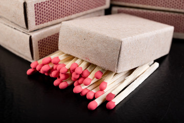 Matches for resurrecting fire in gray boxes. Old methods of lighting a fire.