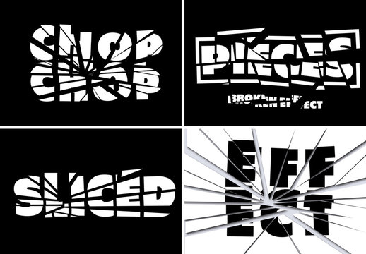 Chopped, splintered and Cut Effects Bundle