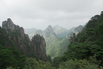 Fototapeta na wymiar The Yellow Mountains of China