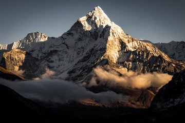Golden hour in the himalayas