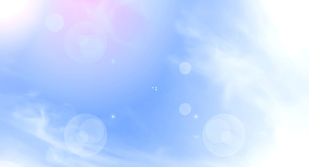 white clouds on a background of blue sky, abstract background.