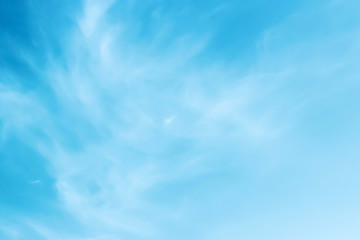 white clouds on a background of blue sky, abstract background.