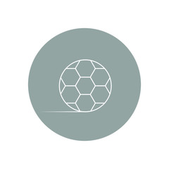 Obraz premium Piłka nożna lub piłka nożna płaski wektor ikona dla aplikacji sportowych i stron internetowych. Ilustracja wektorowa Eps 10