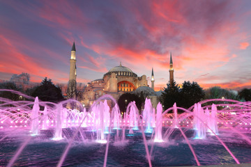 Fototapeta na wymiar Hagia Sophia museum in Istanbul