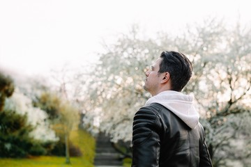 young man in the park