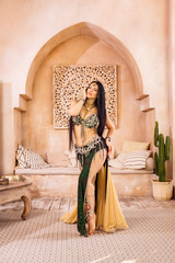 Beautiful belly dancer in motion....