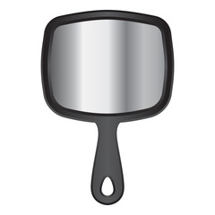 handheld square mirror in color © JSalasberry