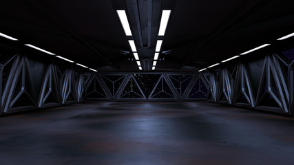 Space environment, ready for comp of your characters.3D rendering © Natalia80