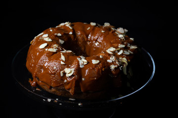 Freshly baked coffee cake