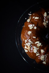 Freshly baked coffee cake