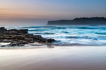 Coastal Sunrise Seascape from Rock Platform
