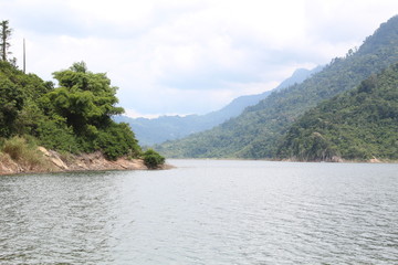 lake and mountains