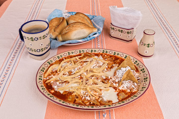 Mexican food Chilaquiles