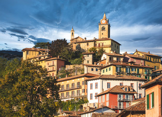 Italian village hillside