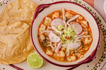 Mexican food Pozole