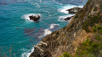 Waves Against Cliff Sides