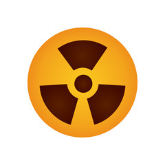 nuclear symbol icon, gradient style