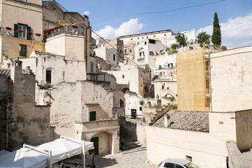 Beautiful italian city view of Altamura italian medieval arhitecture