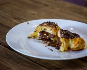 pancakes with chocolate
