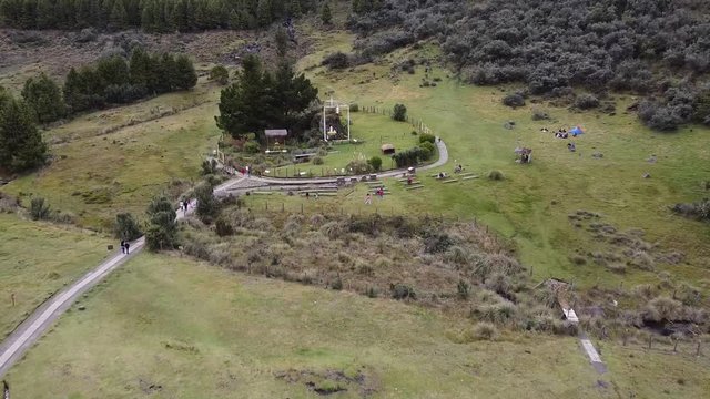 Natural splendor Drone footage of the Cajas National Park (Parque Nacional El Cajas , VIRGEN) Cuenca, Ecuador