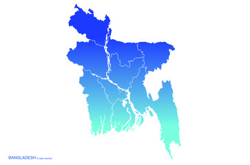 graphic vector country map of  bangladesh.
bangladesh map of asian country.