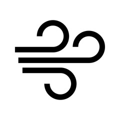 Wind icon on white background
