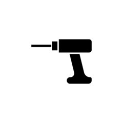 hammer drill hand icon - From Working tools, Construction and Manufacturing icons, equipment icons in black flat shape design  on white background