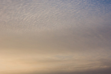 青空と雲と夕陽