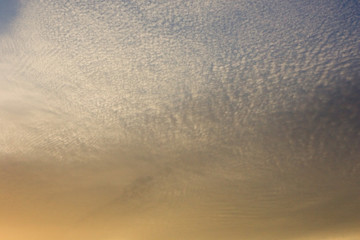 青空と雲と夕陽