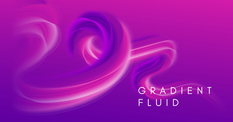 Pink Wave Background. Fluid Graphic Movement. 