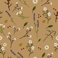 Seamless nature pattern
