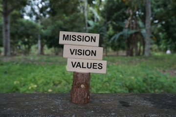 Conceptual Image: Wooden blocks arranged with motivational quotes, inspiration words at outdoor, nature background