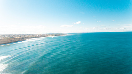 Aerial Views of Coastline and waves and beaches along the Great Ocean Road, Australia